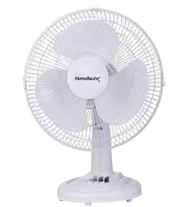 HomeBasix 6″ Oscillating Table fan – White