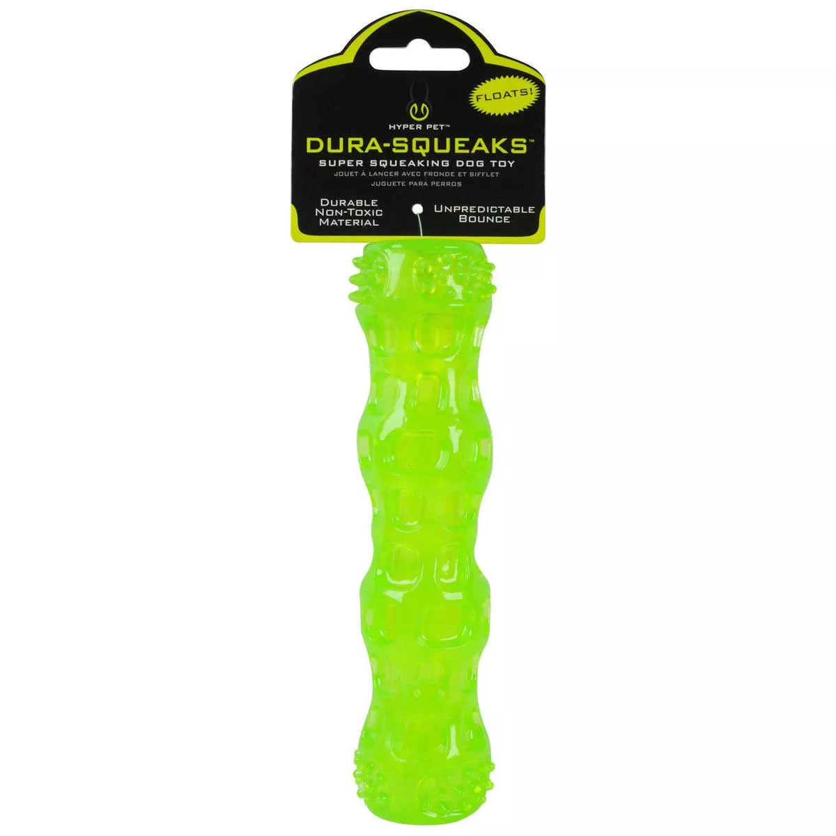 Hyper Pet Dura-Squeaks Stick Dog Toy