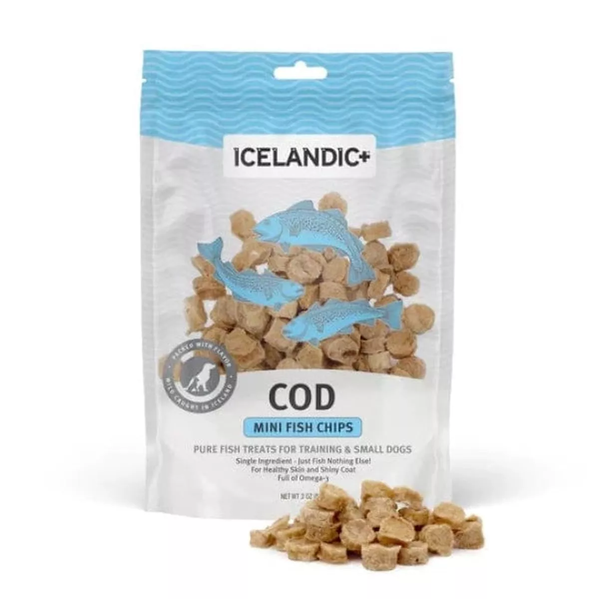 Icelandic+ Cod Chips Mini Fish Chips Dog Treat (SPECIAL ORDER ITEM)