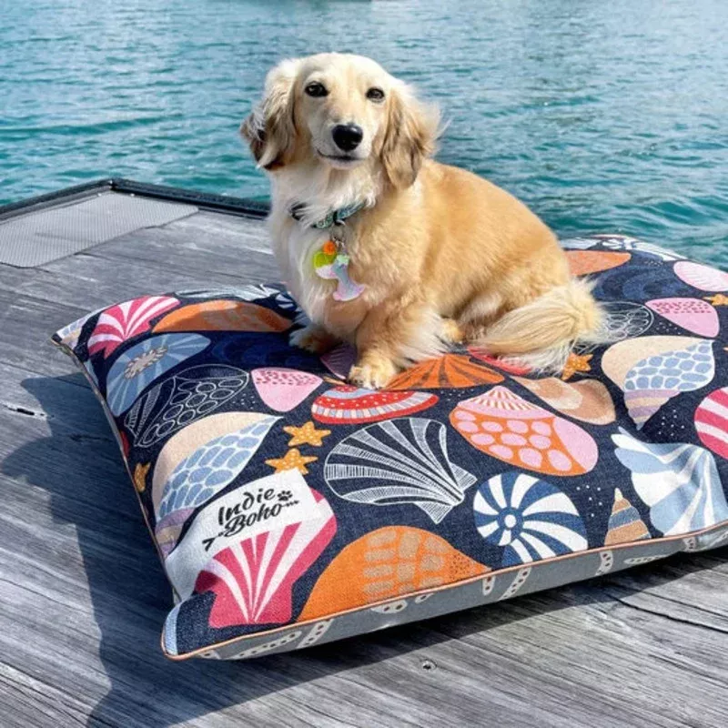 Indie Boho – Linen Blend Dog Bed