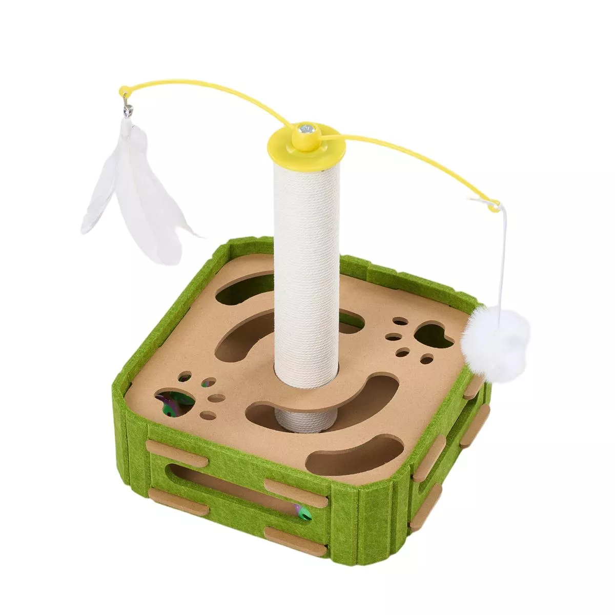 Interactive Cat Scratcher Puzzle Maze Box Toy, PT600045