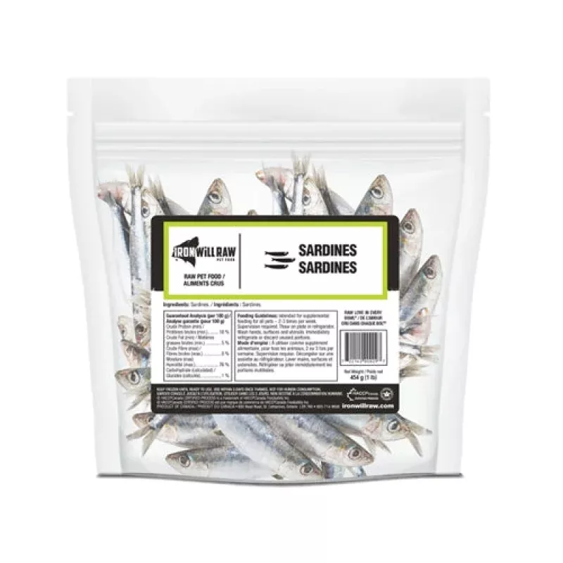 Iron Will Raw Dog/Cat Sardines 1 lb