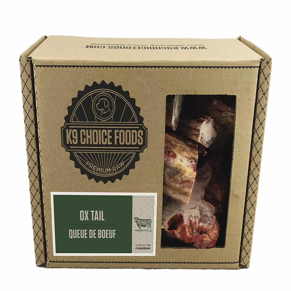 K9 Choice Foods Raw Ox Tail
