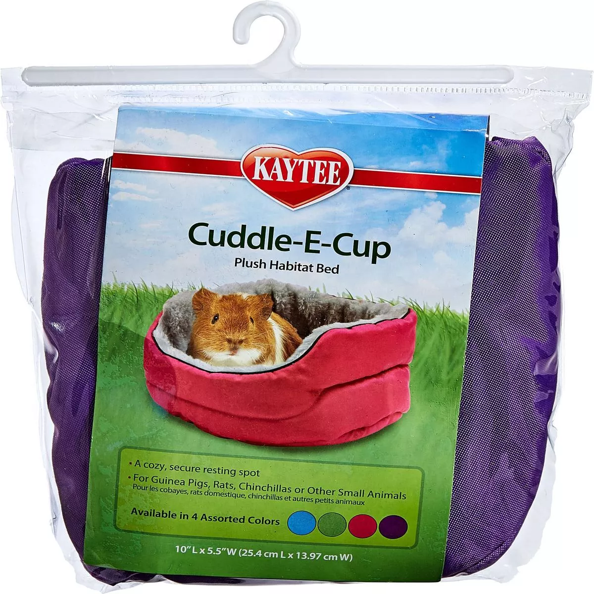 Kaytee Cuddle-E-Cup Habitat Floor Sleeper – 12X10X5.5 IN