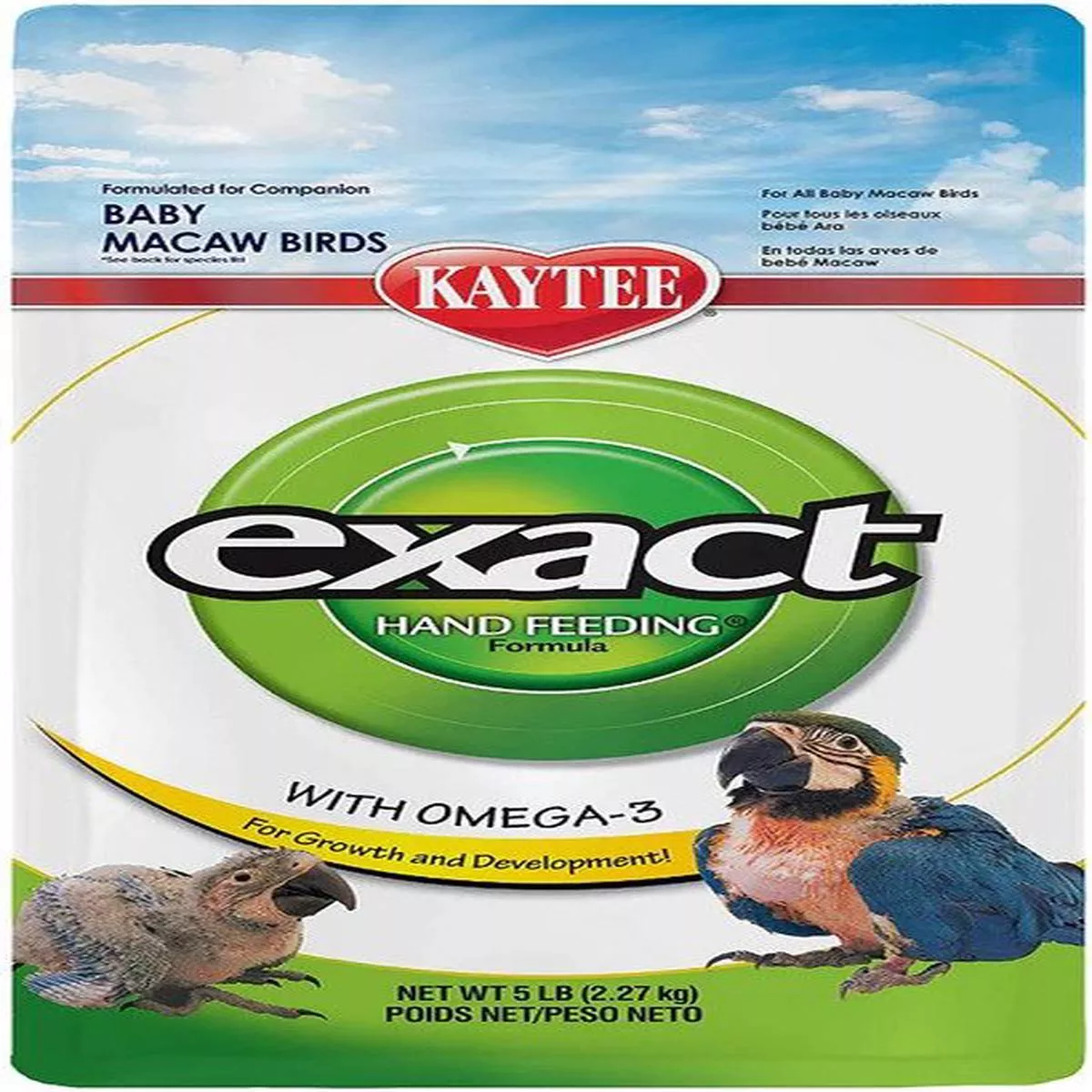 Kaytee Exact Hand Feeding Formula for Baby Macaws – 5 lbs