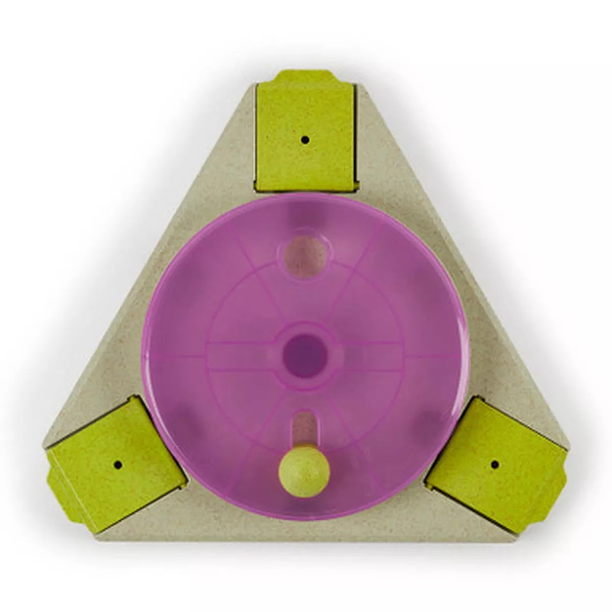 Kazoo Dog Triangle Turn Interactive Puzzle Feeder