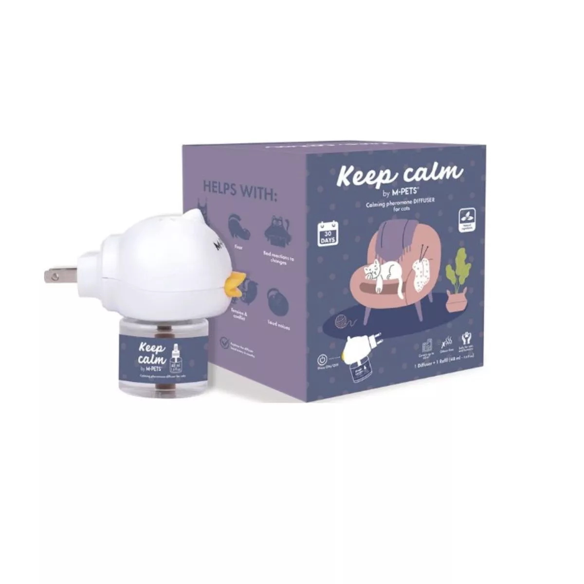 KEEP CALM - Calming Pheromone diffuser for cats-EU Standard 48ml