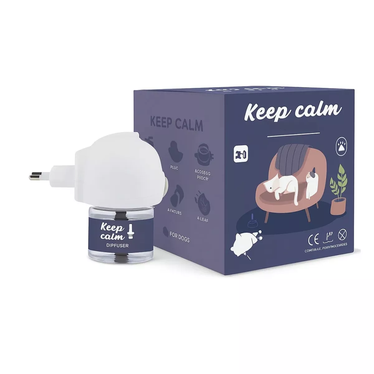 KEEP CALM - Calming Pheromone diffuser for cats-UK Standard 48ml