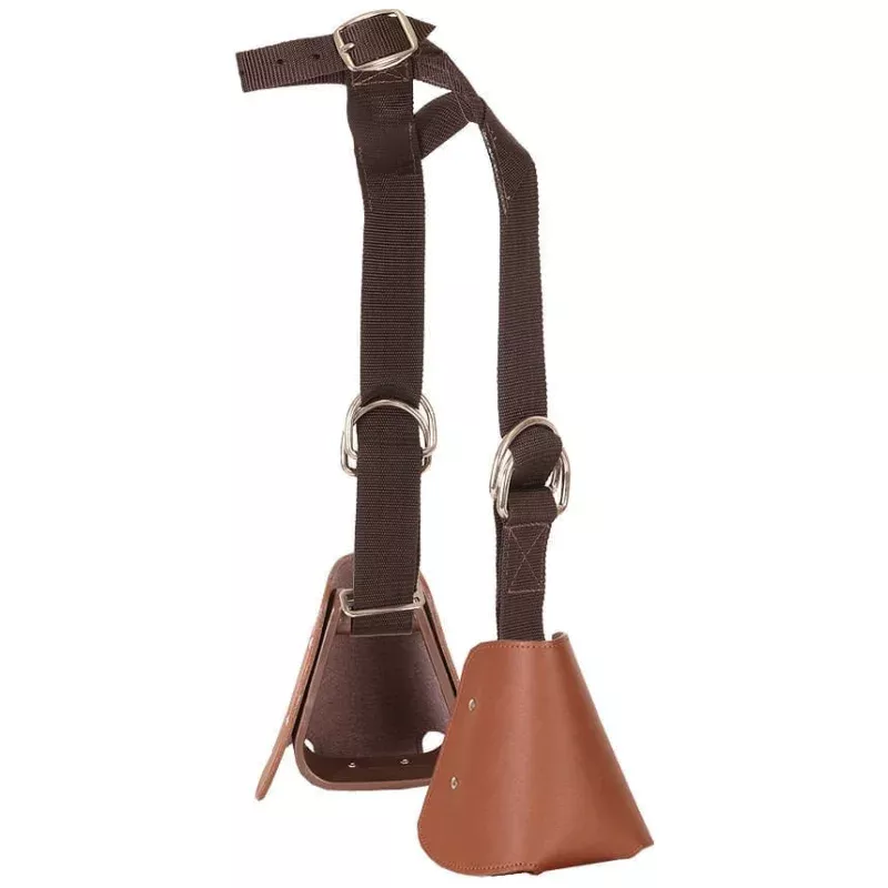 Kiddy-Up Stirrups with Tapaderos Brown