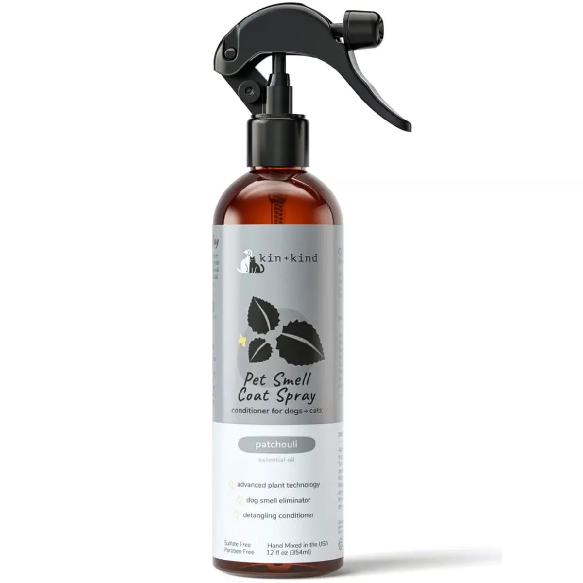 Kin+Kind Pet Smell Patchouli Coat Spray 12oz