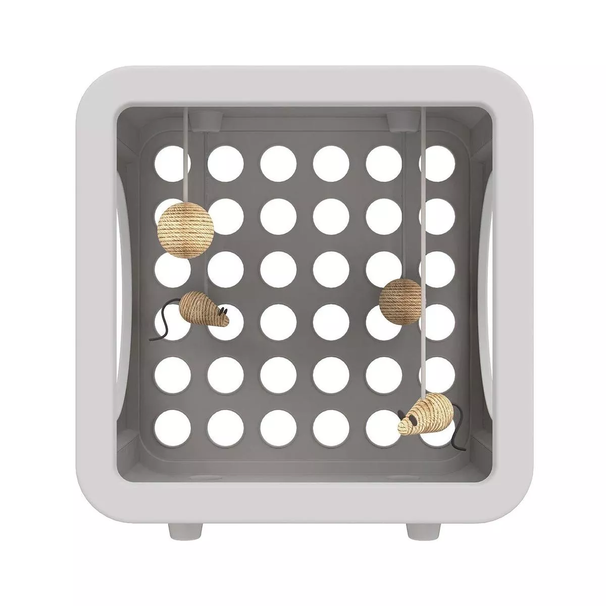 Kitty Kasas Recreation Cube Standard Snap-On Cat House, White