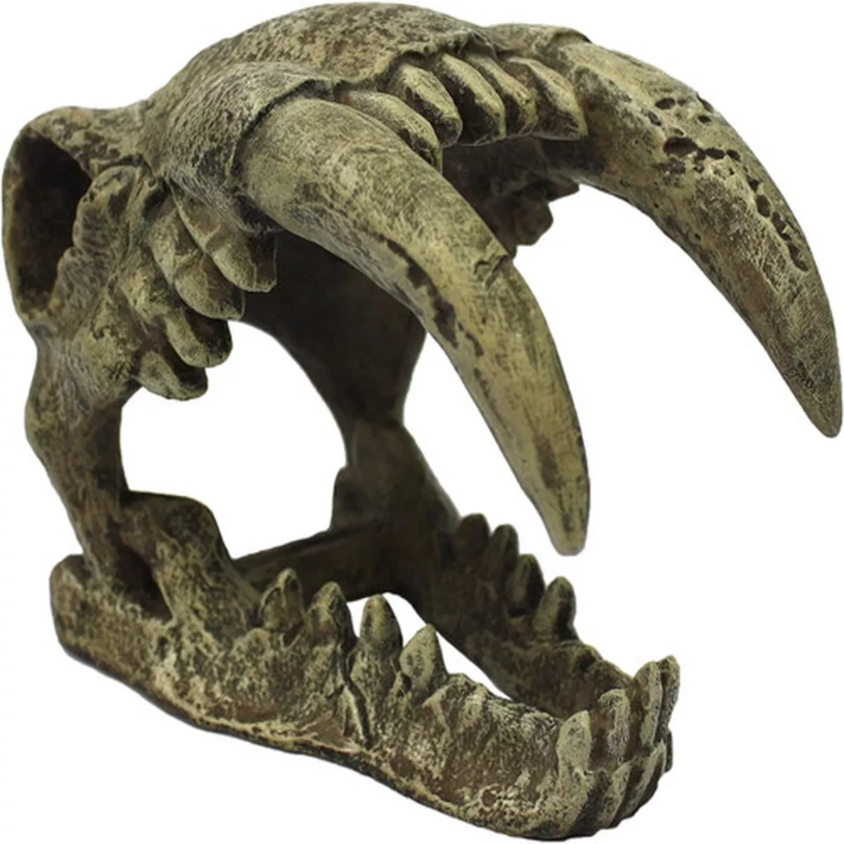 Komodo Sabre Tooth Skull Tank Decor