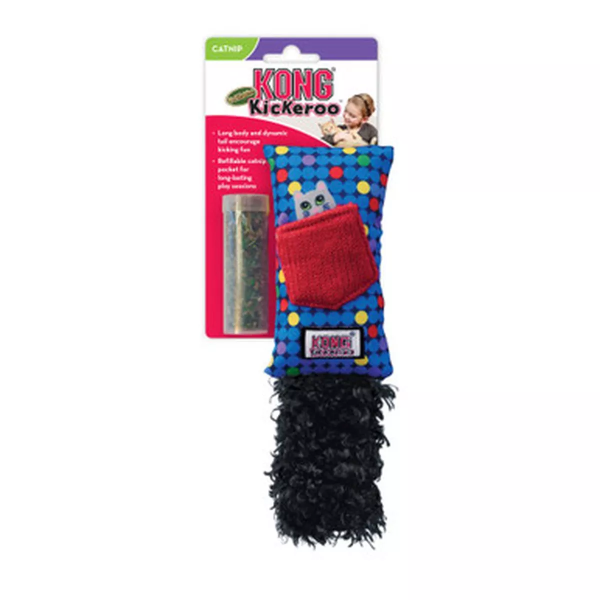 KONG Kickeroo Refillable Cat Toy