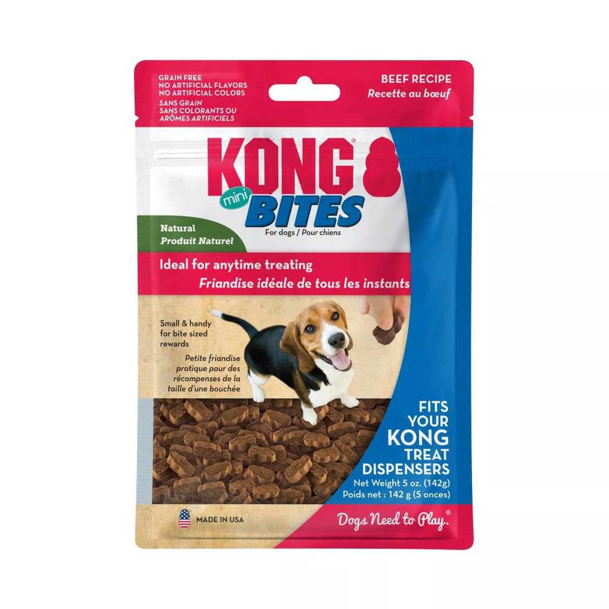 KONG Mini Bites Beef Dog Treats