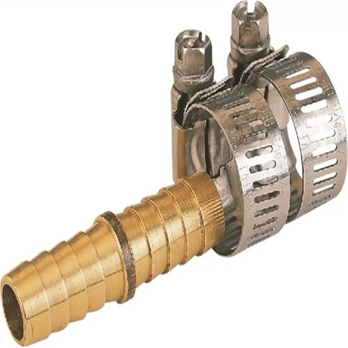 Landscapers Select Brass Hose Mender With Clamps