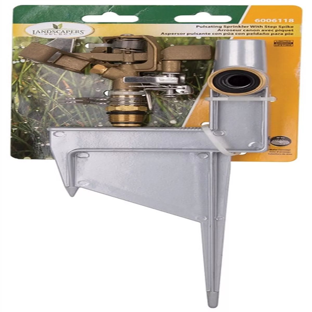 Landscapers Select Pulsating Sprinkler With Step Spike