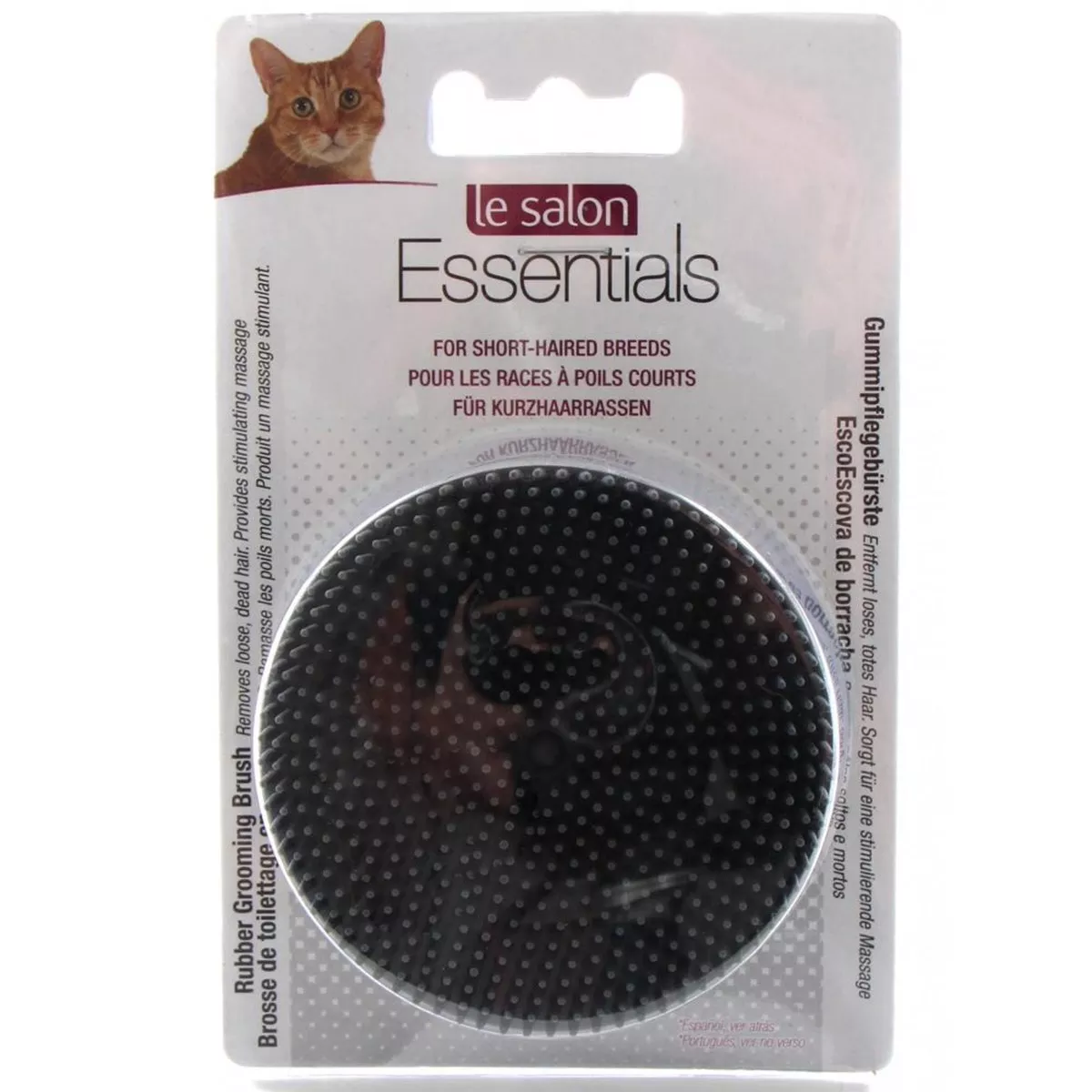 Le Salon Essentials Cat Round Rubber Brush