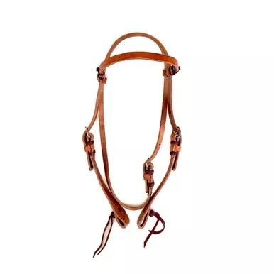 Leather Tie Down, Brass Hardware (Tan)