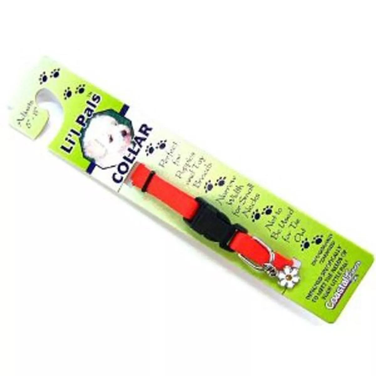 Li’l Pals Adjustable Dog Collar, Red