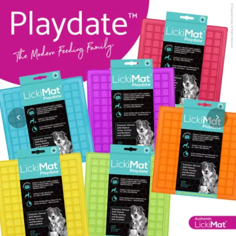 LickiMat Playdate - Assorted Colors Orange