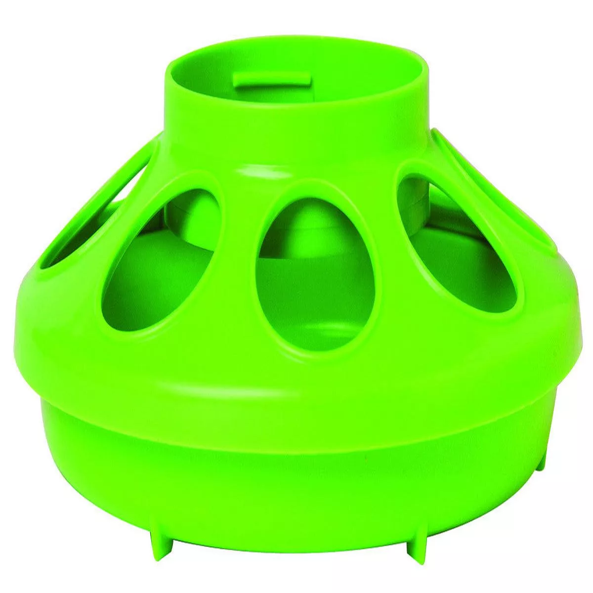 Little Giant Plastic Poultry Feeder Base for 1 Quart Container- Apple Green
