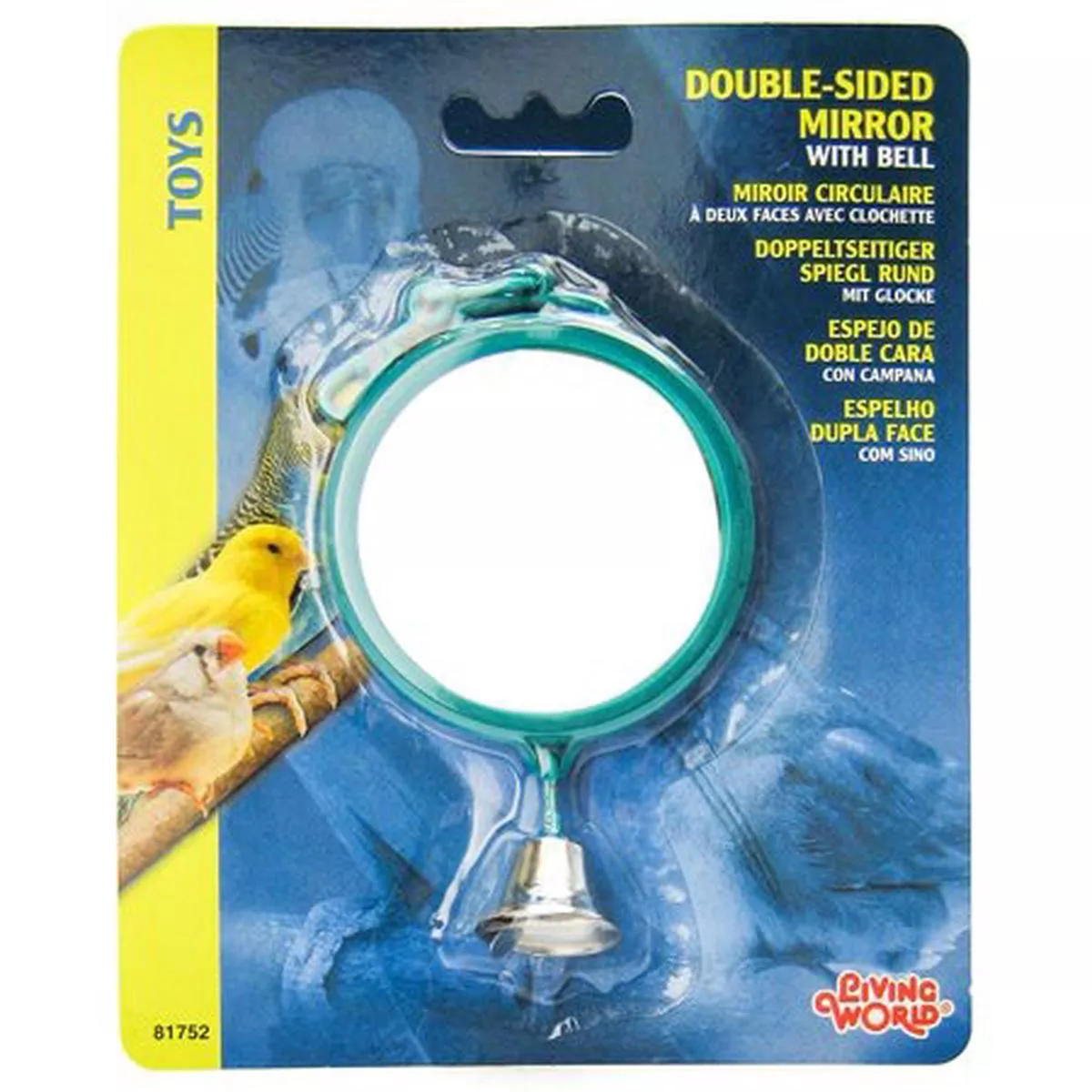 Living World Double Sided Mirror with Bell