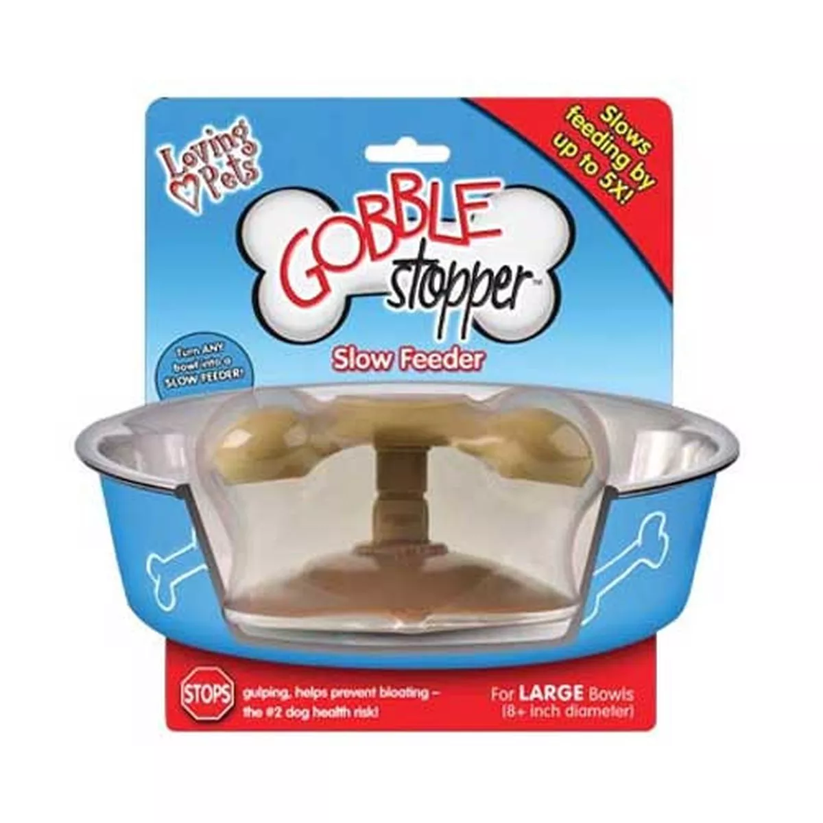 Loving Pets Gobble Stopper Slow Pet Feeder