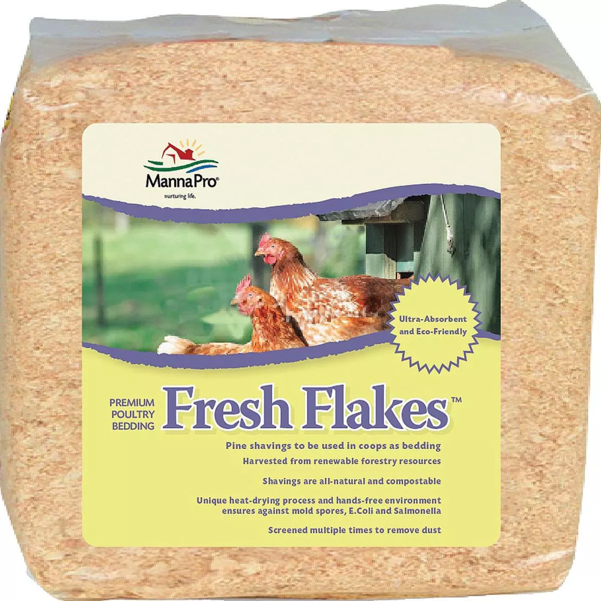 Manna Pro Fresh Flakes Poultry Bedding – 12 LB