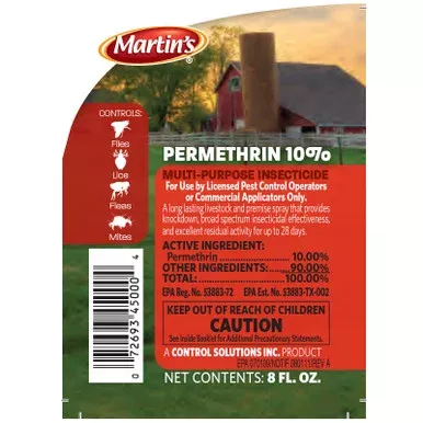MARTIN’S PERMETHRIN 10%, MULTI-PURPOSE INSECTICIDE