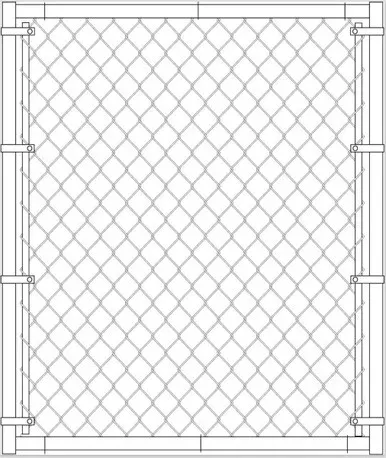 MASTER HALCO 26608 FRAMED WALK GATE 42 X 48