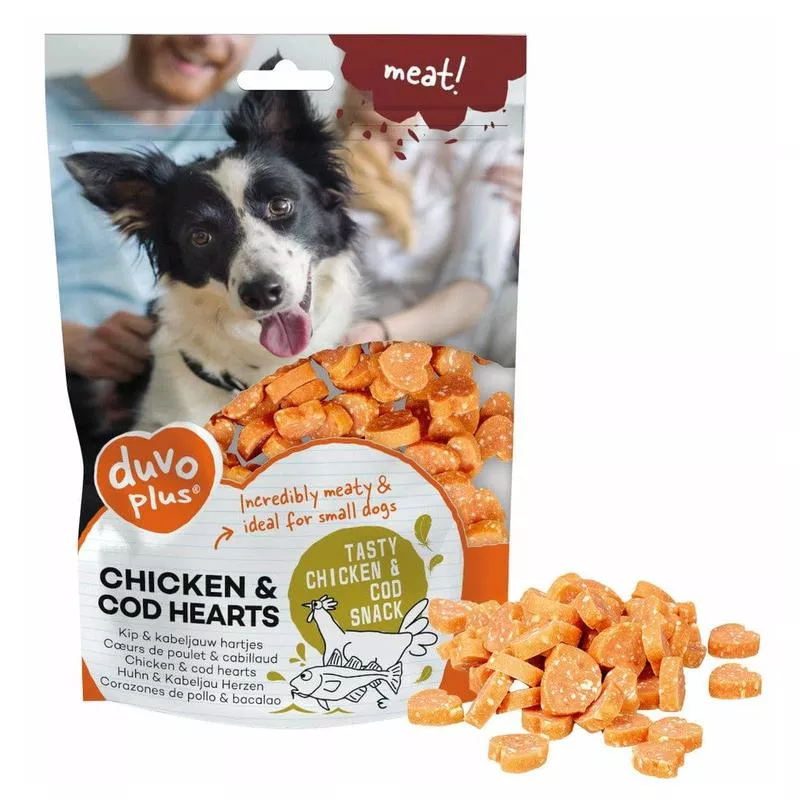 meat! Chicken & cod hearts 180g –170st