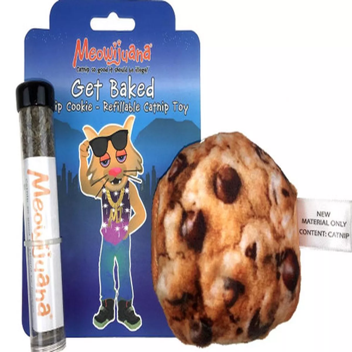 Meowijuana Refillable Get Baked Catnip Cookie Cat Toy