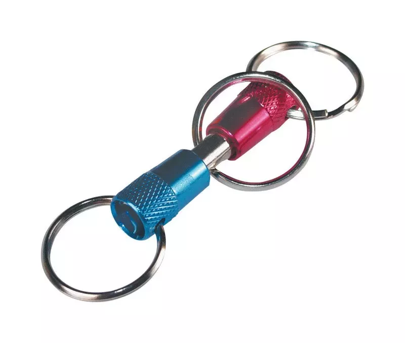 Metal Blue/pink Valet Keychain