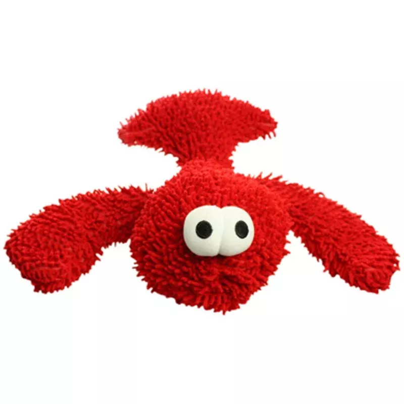 Microfiber Ball Lobster Dog Toy
