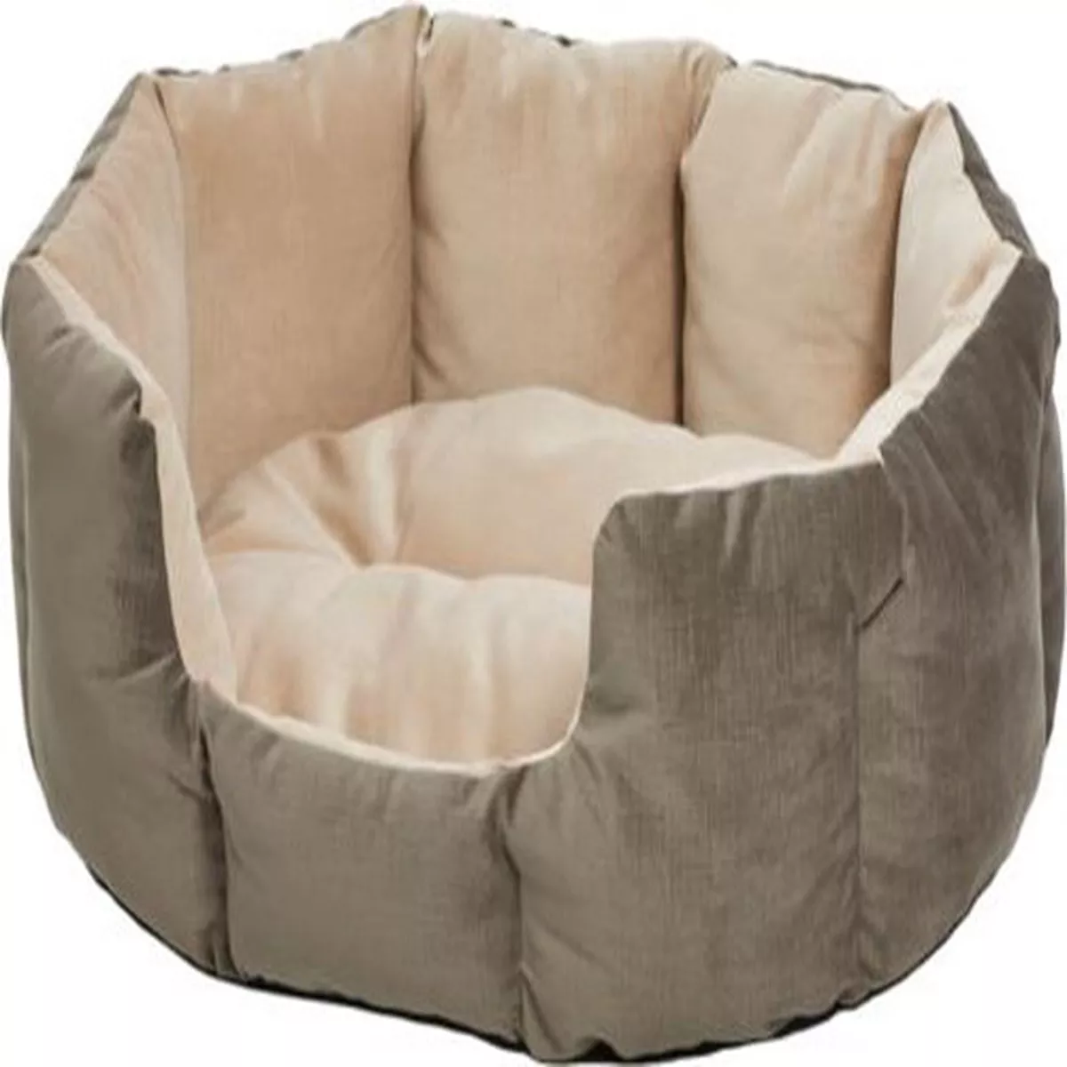 Midwest Quiet Time Deluxe Tulip Pet Bed, Medium, Gray