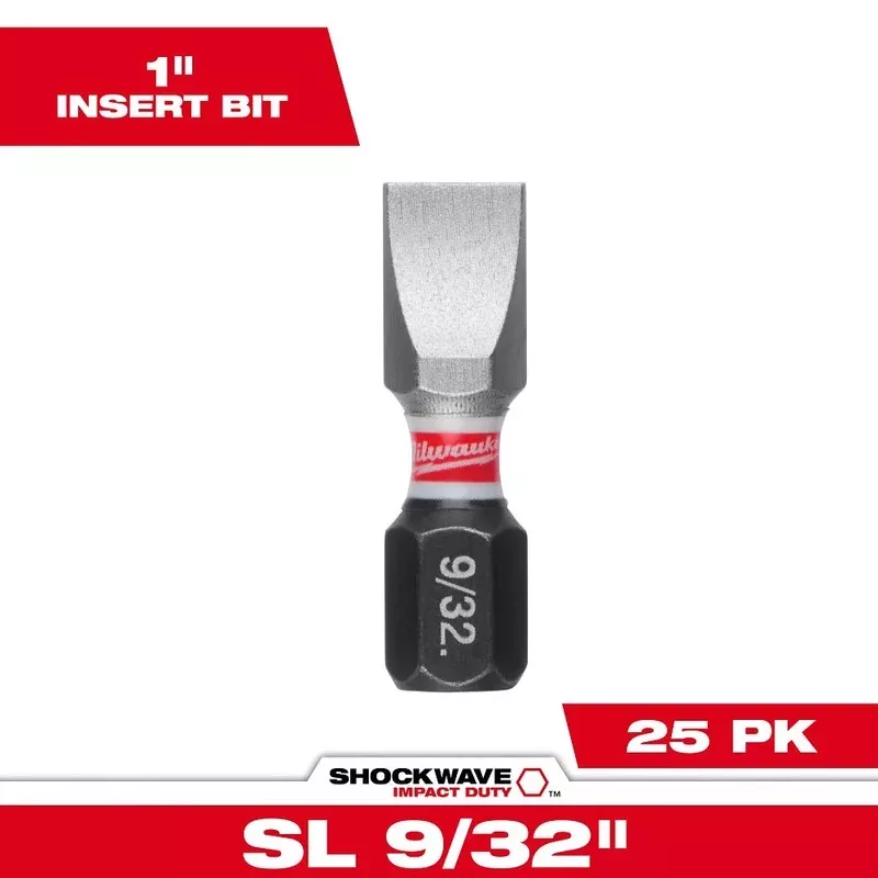 Milwaukee Tools Shockwave Insert Bit Slotted 48-32-4718