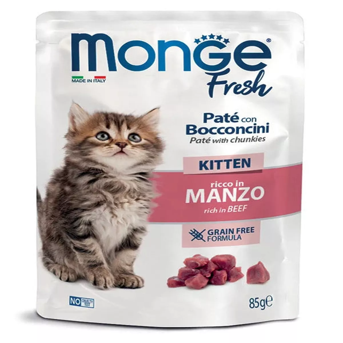Monge Kitten Pouches Fresh Beef - 85g