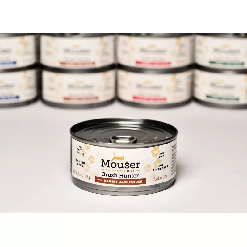 Mouse & Rabbit Canned Cat Food -Brush Hunter