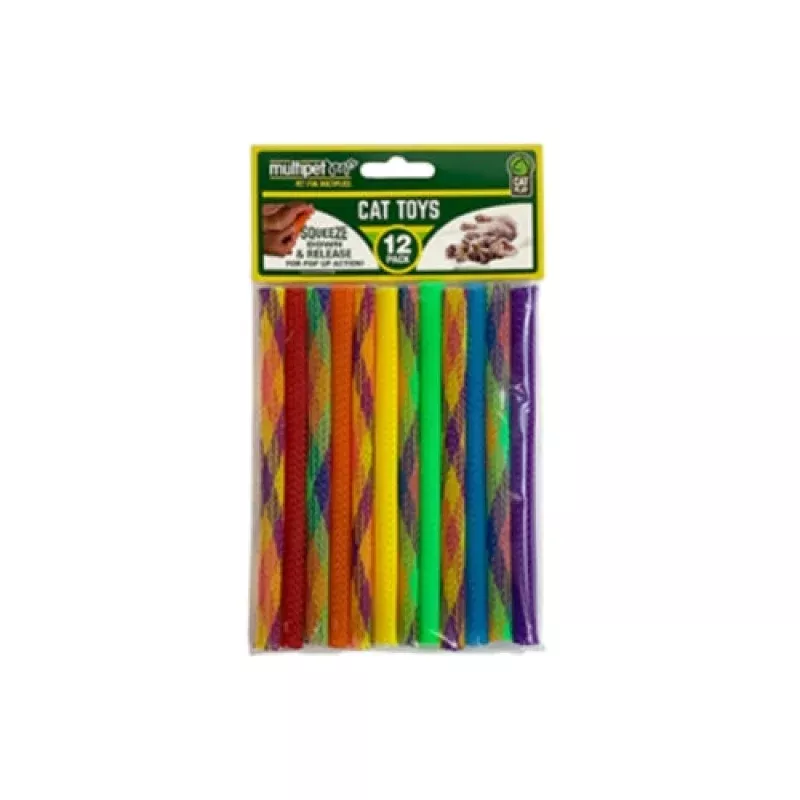 MultiPet Toy Kitty Straws 12 pack