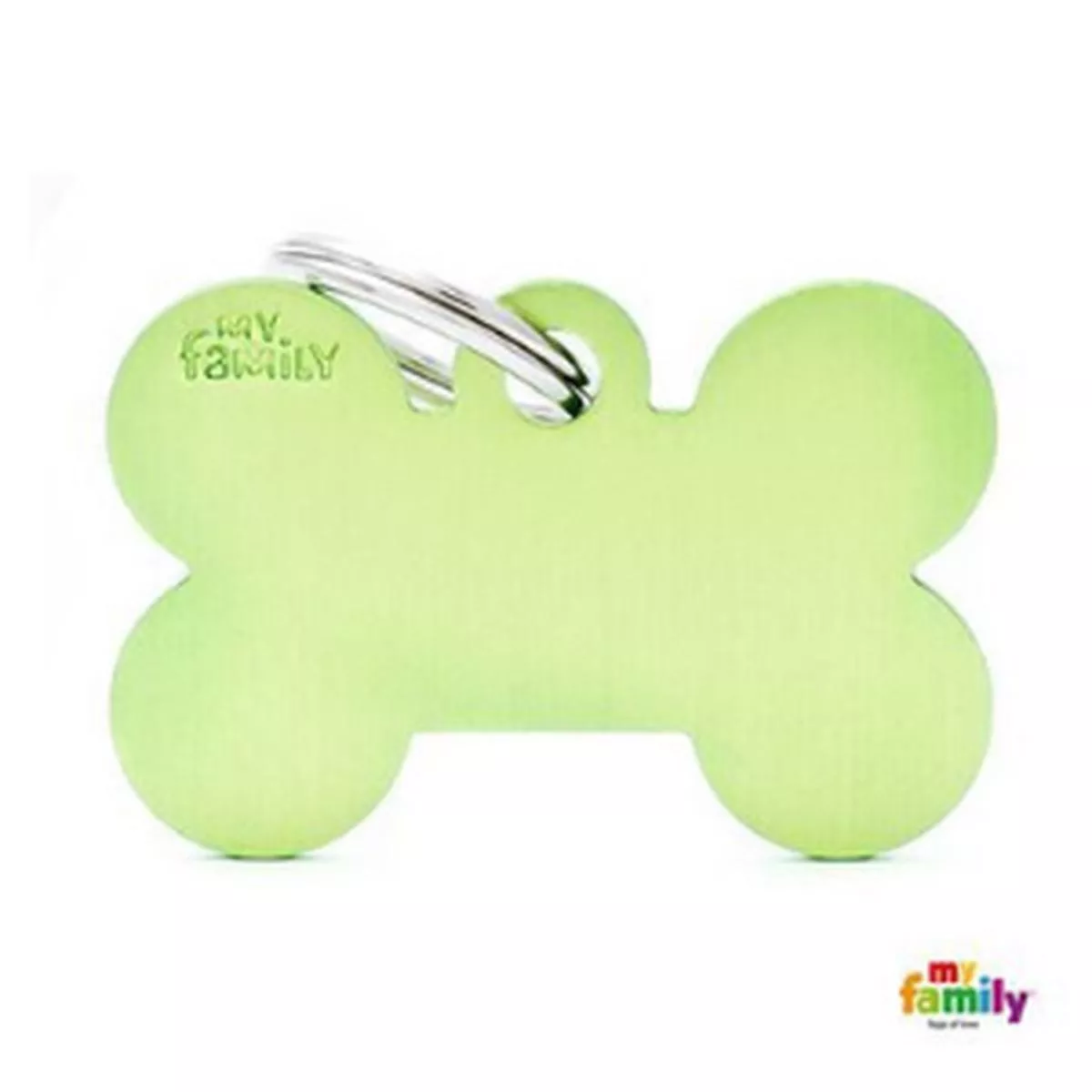 MyFamily Basic Collection Bone Tag Aluminum Green