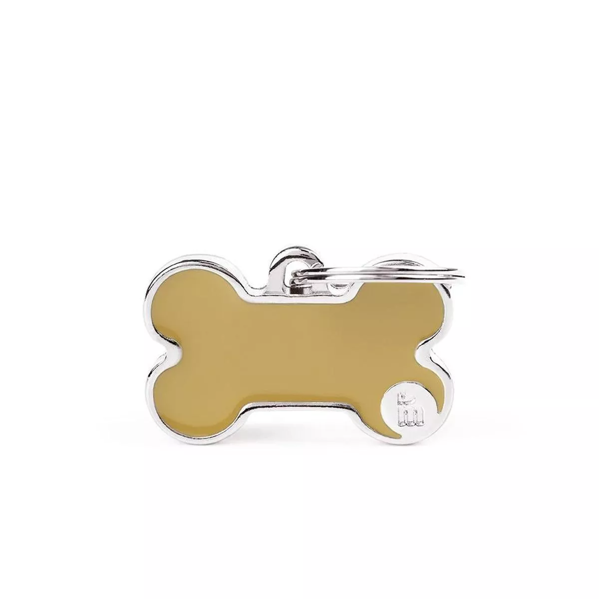 MyFamily Basic Handmade Bone Pet ID Tag, Brown