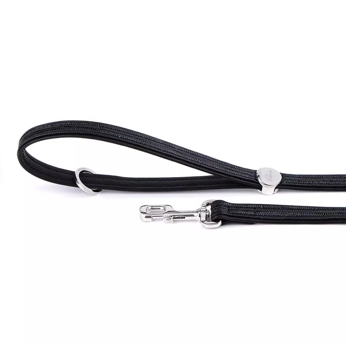 MyFamily Saint Tropez Leatherette Dog Leash, Black