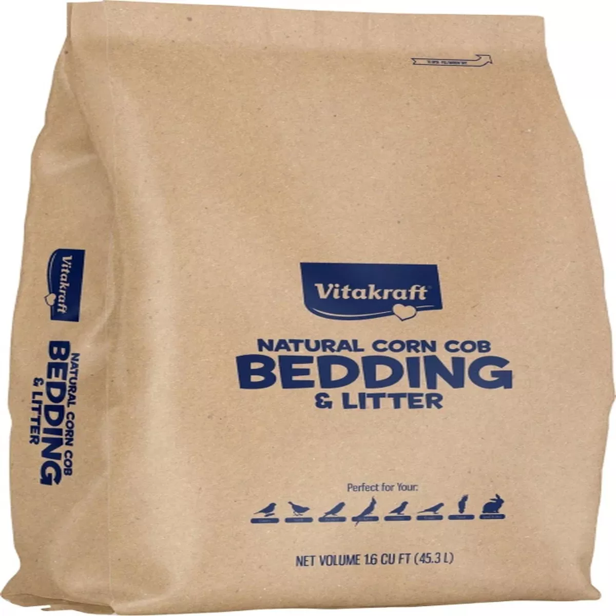 Natural Corn Cob Bedding & Litter, 40 lbs