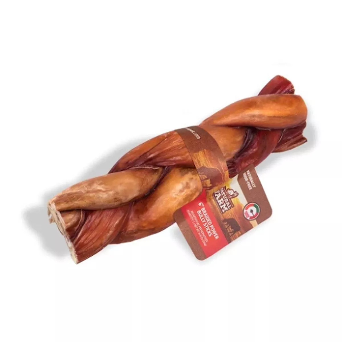 Natural Farm Braided Power Bully Stick 6″
