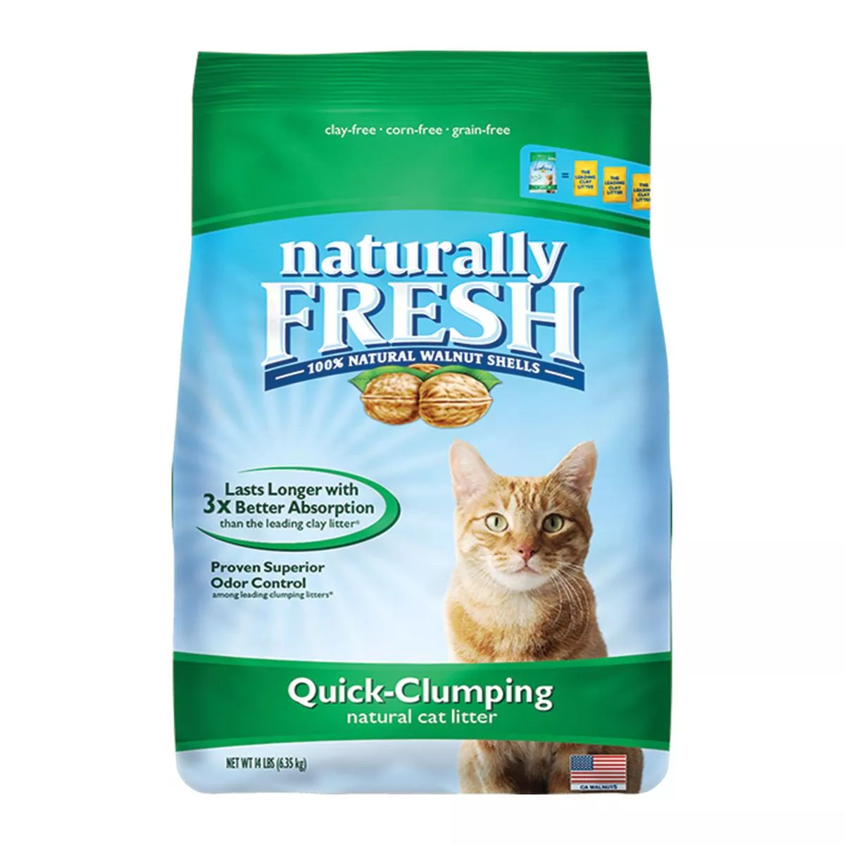 Naturally Fresh Walnut-Based Quick-Clumping Cat Litter, 6-lb