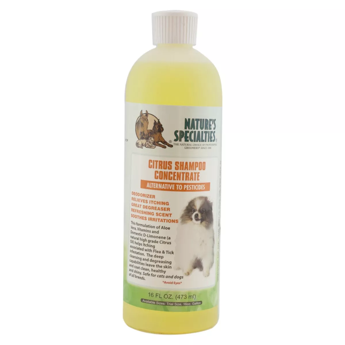 Nature's Specialties Citrus Shampoo Concentrate For Pets 16oz