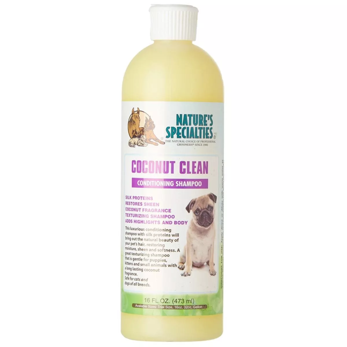 Nature's Specialties Coconut Clean Conditioning Shampoo For Pets 16oz
