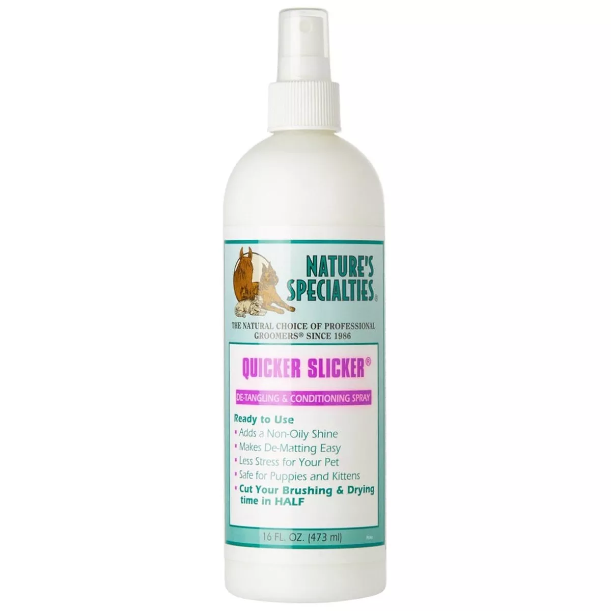 Nature's Specialties Quicker Slicker Conditioning Spray For Pets 16oz