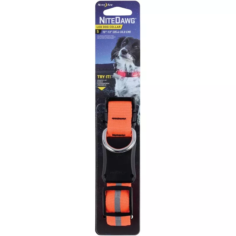 Nite Ize Flashing Collar - Orange Small