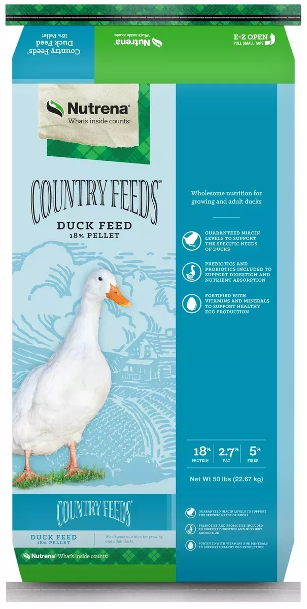 Nutrena Country Feeds Duck 18% Pellets